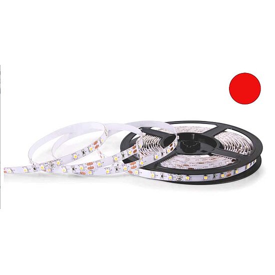 Bild 1 - nextec LED Stripe / LED Streifen einfarbig 8mm breit rot 5m 300 LED'S 3528 IP20 2 A / 24 W