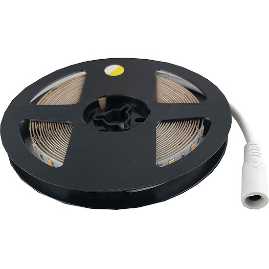 Bild 1 - 24V LED Stripe Streifen 10mm breit 5m lang IP20 warmweiss 300 LED's Typ Epistar 5630 90W 10500 Lumen
