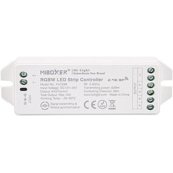 Bild 1 - Miboxer Milight Controller 2.4G Funk LED Controller FUT038 RGBW 12-24V bis 4 Kanal fr LED Produkte