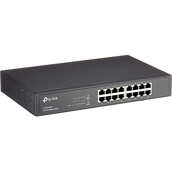 Bild 1 - TP-Link TL-SG1016D 16 Port Gigabit Netzwerk Switch Metallgehuse