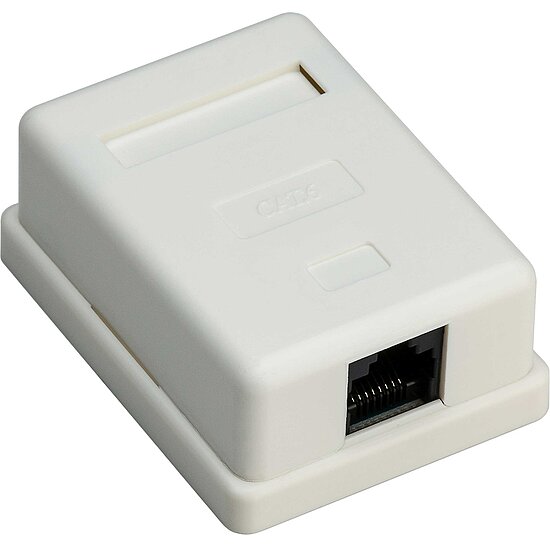 Bild 1 - Kab24Rj45 Netzwerkdose Aufputz CAT6 Einzeldose