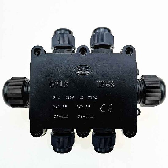 Bild 1 - Kab24� Dosemuffe Abzweigkasten Kabelverbinder 6-polig wasserdicht IP 68