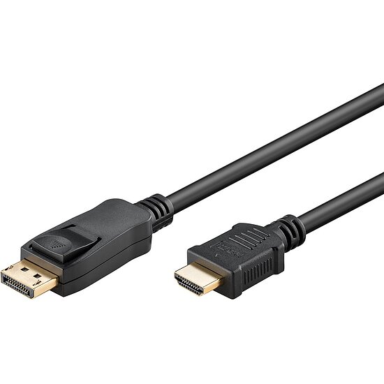 Bild 1 - Displayport 1.2 auf HDMI Kabel 1m max. 4K2K (30 Hz) vergoldete Kontakte