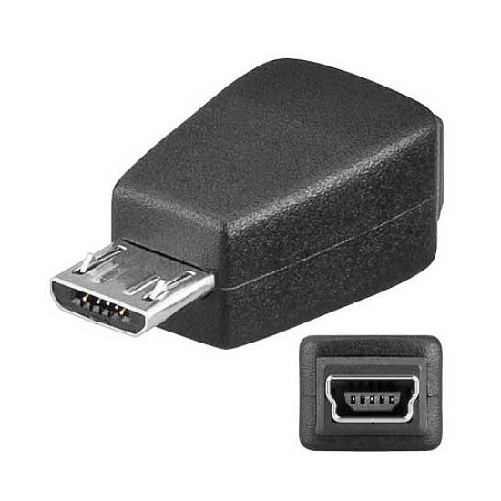 Bild 1 - USB-AdapterMicro B Stecker auf Mini B Buchse