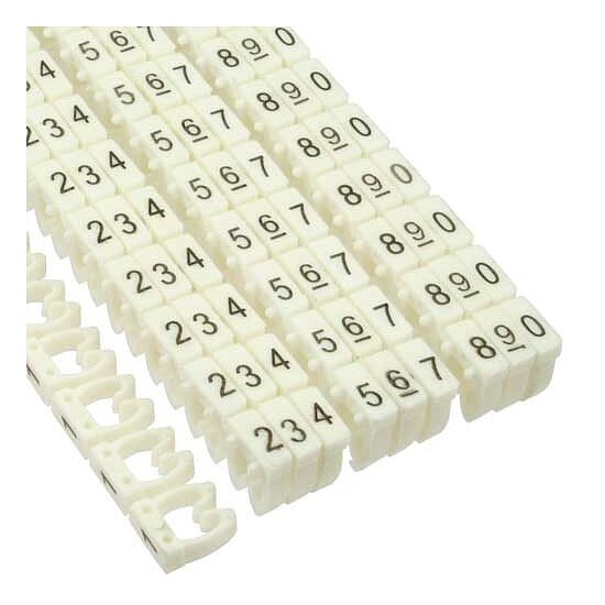Bild 1 - 100er Pack InLine Kabelmarkierer 6mm, Nr.0-9