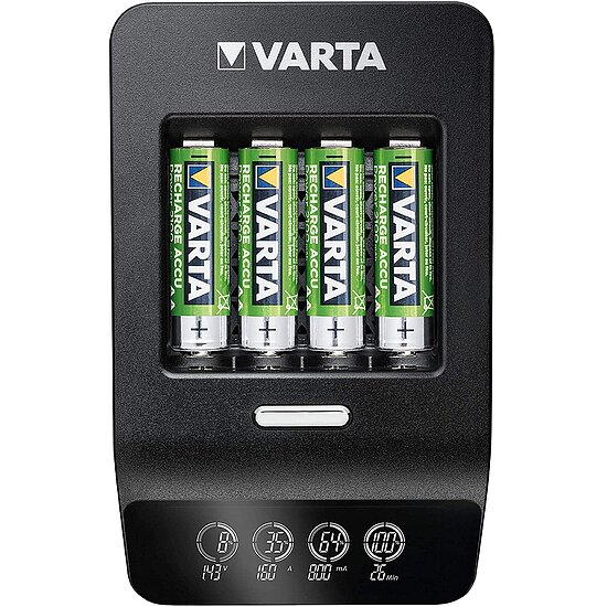 Bild 1 - VARTA Ultra Fast Charger+ f�r AA/AAA Einzelschachtladung Erkennung von defekten Zellen inkl. 4x ACCU Power AA 2100mAh