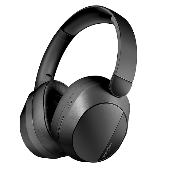 Bild 1 - BT 6.0 Sound Wave-Headset, ANC, 3,5 mm AUX, 15 Stunden Akkulaufzeit, Schwarz