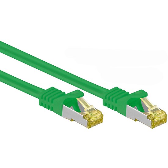 Bild 1 - RJ45 Patchkabel grn Netzwerkkabel Computerkabel CAT 7 Rohkabel 600 MHz Halogenfrei 10 GBit/s reines Kupfer