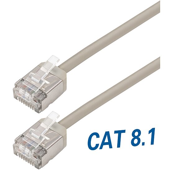 Bild 1 - CAT 8.1 Patchkabel grau 32AWG/7 U/FTP/ d�nn & flexibel