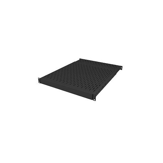 Bild 1 - Fachboden schwarz 1HE,tiefenverstellbar von 500-900mm Traglast max. 150kg