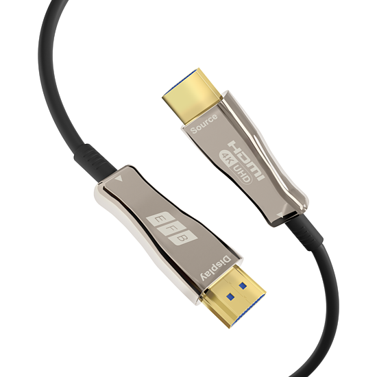 Bild 1 - HDMI Glasfaserkabel AOC aktiv 4K60Hz 18 Gbit/s schwarz komp. mit HDMI 2.0
