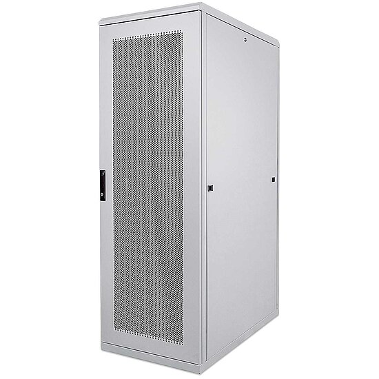 Bild 1 - Kab24� Netzwerkschrank / Serverschrank 19 Zoll 36 HE grau montiert H:172,8 x B:60 x T:100cm