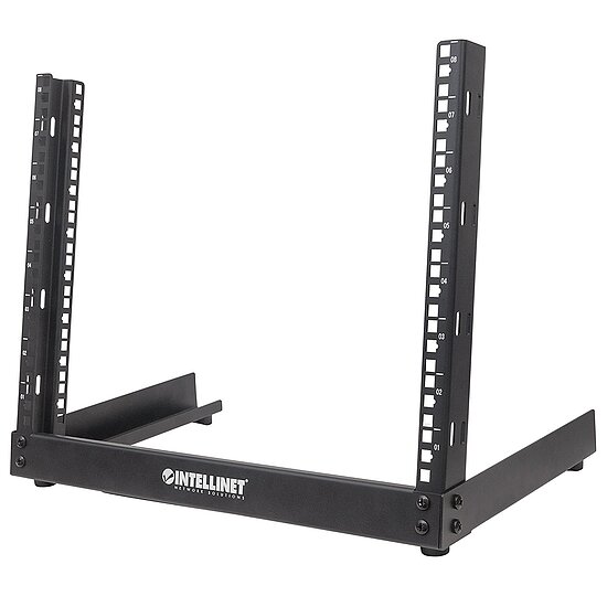 Bild 1 - intellinet 714747 48,26 cm (19 Zoll), 2-Pfosten Desktop-Laborgestell 12 HE
