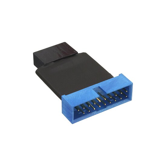 Bild 1 - InLine USB 2.0 zu 3.0 Adapter intern, USB 2.0 Mainboard auf USB 3.0 intern
