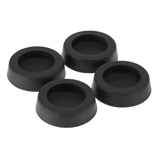 Bild 1 - InLine� Gummi-F��e, f�r PC Geh�use, 4er Pack, schwarz