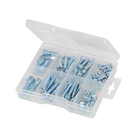 Bild 1 - 75-teiliges Zylinderkopfschrauben-und Muttern-Sortiment von M5 x 20 - M8 x 30