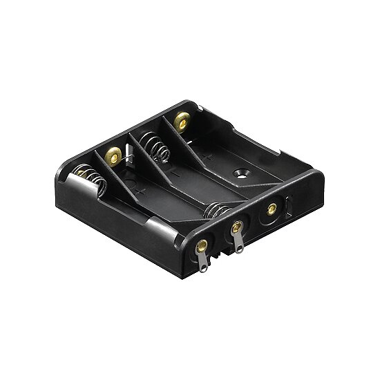 Bild 1 - Batteriehalter 4 x Micro AAA mit Ltanschluss