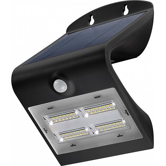 Bild 1 - LED Solar Wandleuchte mit Bewegungsmelder IP65 schwarz 3,2W entspricht 38W