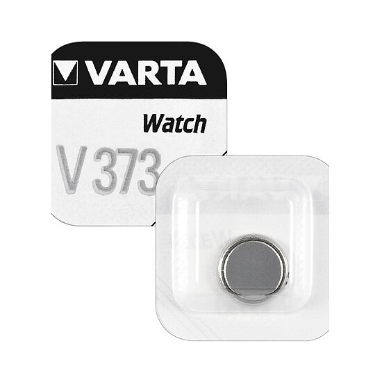 Bild 1 - Knopfzelle Silberoxid - Uhrenbatterien 1 St�ck Blister - Varta (V373/SR68)