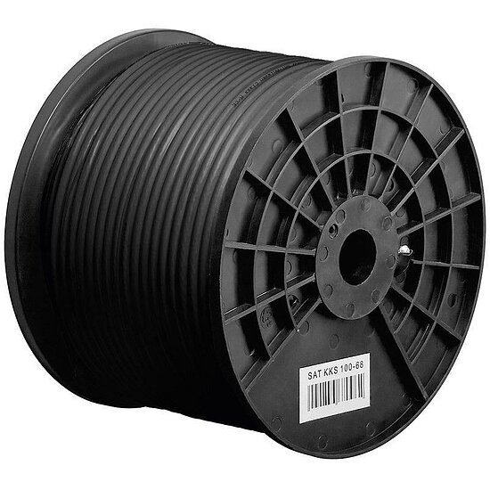 Bild 1 - Antennenkabel 75 Ohm f�r Erdvelegung UV stabil 100 dB 100m Spule