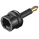 Audioadapter LWL Adapter Toslink Buchse auf 3,5mm mini Toslink Stecker