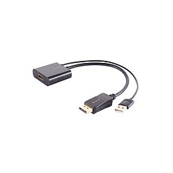 HDMI Adapterkabel von HDMI Kupplung auf Displayport Stecker 4K