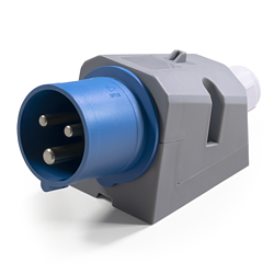 CEE-Stecker Wandmontage IP44 250V 16A 3-polig