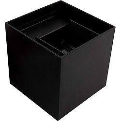 LED Wandleuchte schwarz IP54 2x3W warmweies Licht 3000K