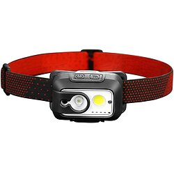 LED-Kopflampe ARCAS, mit Sensor, wiederaufladbar, 9W