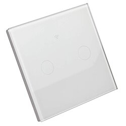 WLAN Smart-Touch-Schalter fr Amazon Alexa Google Assistant per App steuerbar (2-fach)