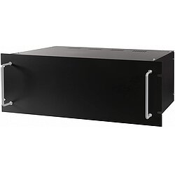 Rack Leergehuse 19 Zoll 4HE schwarz Montagesatz