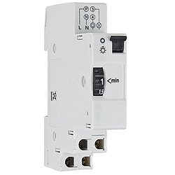 Treppenlichtzeitschalter / Zeitrelais 1 Wechsler, 230V/16A, 1-7 Minuten