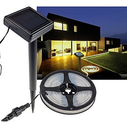 LED Solar LED-Stripe 3m, warmwei 3000K IP44, Dmmerungssensor