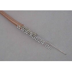 RG 179 B/U Kabel 2,5mm MIL verksilberte Kupferleiter Transparent 75 Ohm