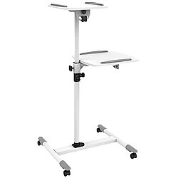 Trolleys fr Notebook/Beamer, 85 bis 110cm Wei