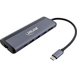 InLine� 8-in-1 USB-C Multihub, HDMI, DP, USB 3.2, PD 3.0 100W, MST