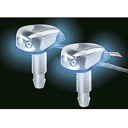 Vision-LED beleuchtete Spritzwasserdsen, blau