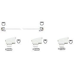 Universal Telefon-Anschluss-Set WEISS Telekom, Siemens- und Internationalbelegung.