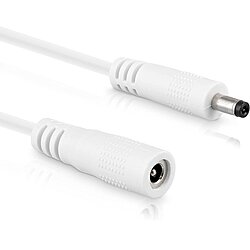 DC Verlngerungskabel DC Hohlstecker 3,5mm x 1,35mm AWG 14 weiss