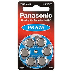 Panasonic PR 675 H Zinc Air Typ 675 H�rger�te Batterie