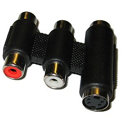 Adapter SVHS 2 x Cinch auf SVHS 2 x Cinch