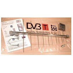 DVB-T Aussenantenne - SET incl. Verstrker 30 dB und 4 x F-Stecker DVBT