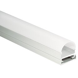 Aluminium Profil f�r 16,9mm breite LED- Stripes 19,5 x 20,3mm