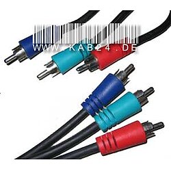 YUV Komponentenkabel 3 x Cinch Stecker (RGB)