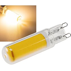 LED Stiftsockel G9, 4W, 480lm, dimmbar 330, 230V, 3000k / warmwei, Glas