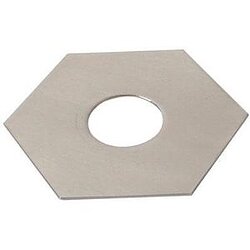 Hexa-Platte fr light point Edelstahl
