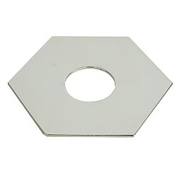 Hexa-Platte fr light point matt silber