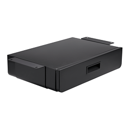 Unterbau-Schreibtischschublade, bis 5 kg, Untertischmontage, Schwarz
