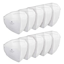 FFP2 / KN95 Atemschutzmaske faltbar weiss 10er Packung