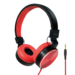 Stereo-Kopfh�rer, 1x 3,5-mm-Klinkenstecker, faltbar, rot